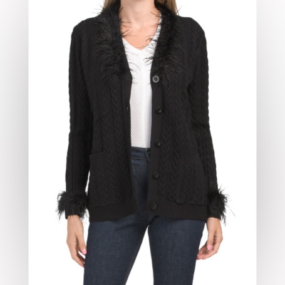 Sioni feather cardigan